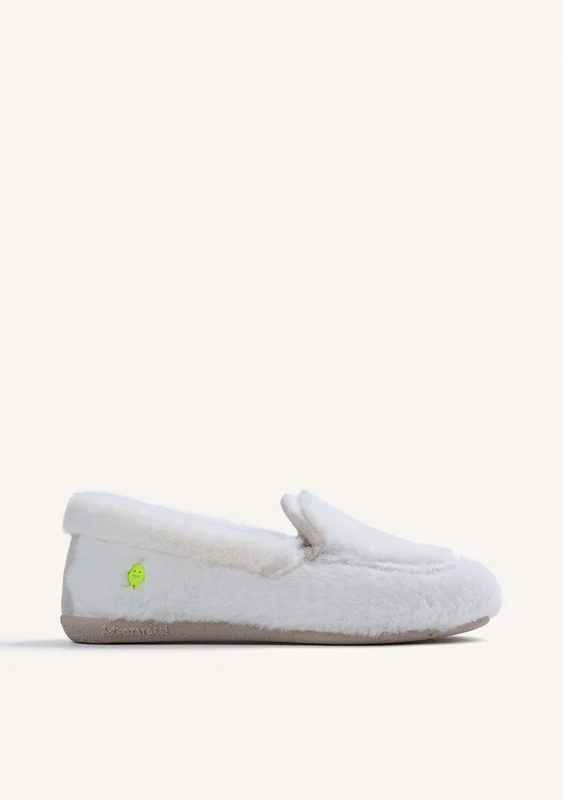 WHITE HOUSE SLIPPERS FAUX FUR LOAFER STYLE 40