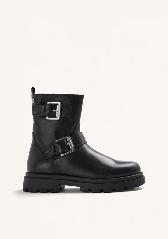 LEATHER BOOTS WITH ZIPPER 36