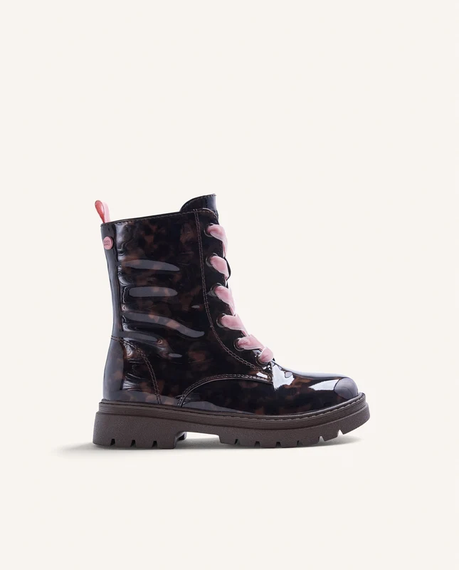 BROWN LACE-UP BOOTS 27