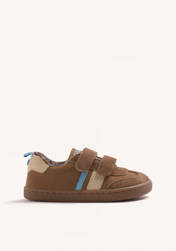 BROWN LEATHER BAREFOOT SHOES 28