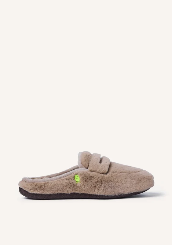 MICROFIBER MOCCASIN TYPE HOUSE SLIPPERS HARRIETTA 41