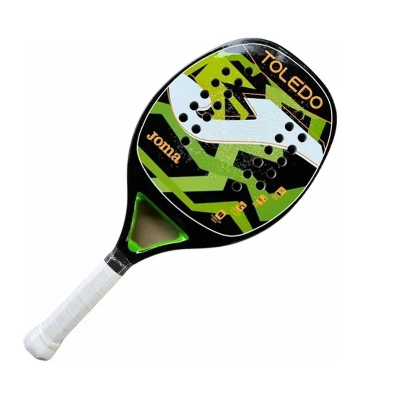 Raquete de Beach Tênnis Joma Toleto Preto com Verde