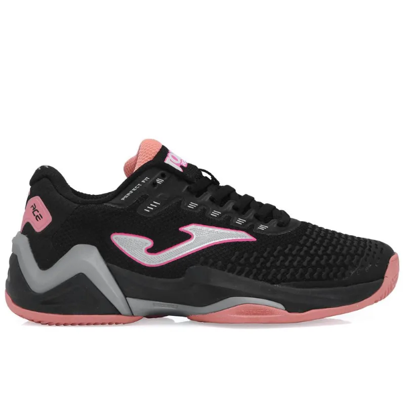 Tênis Joma Ace Pro Clay - Saibro - Preto Rosa e Cinza