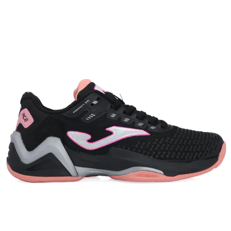 Tênis Joma Ace Pro Preto e Rosa