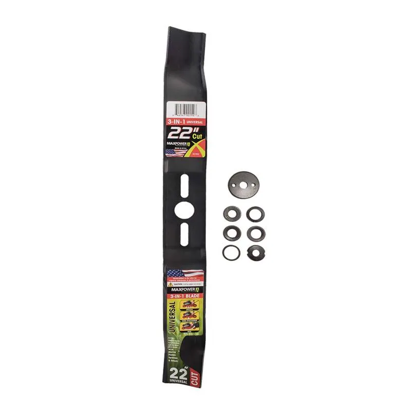 Lâmina De Corte Maxpower 22 Cm 3 Em 1 Para Cortadores De Grama Portáteis
