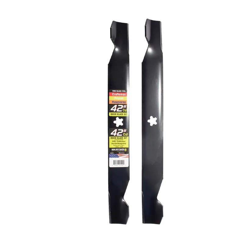 Conjunto De Lâminas De Corte Maxpower 42 Cm, Padrão Para Cortadores De Grama, Pacote Com 2