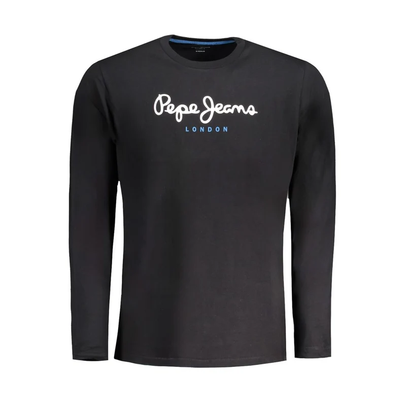 Pepe Jeans Black Cotton Men T-Shirt S