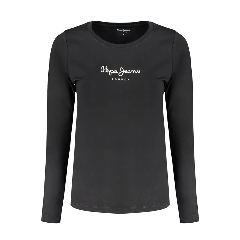Pepe Jeans Black Cotton Women's T-Shirt XS