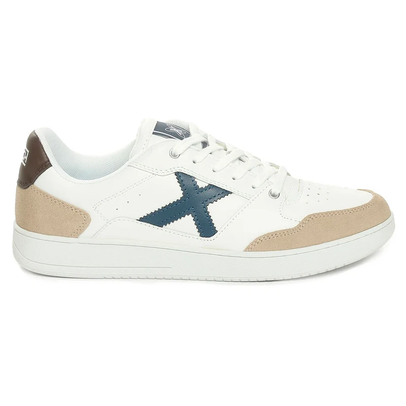 Sneakers Uomo Munich Legit 115 Bianco Marrone Blu 43