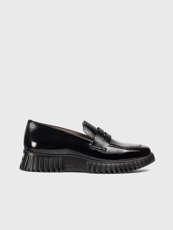 WONDERS Mocassino Con Zeppa Donna - A-4402 Nero 37