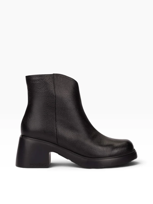WONDERS Tronchetto Tacco Medio Donna - E-7125 Nero 37