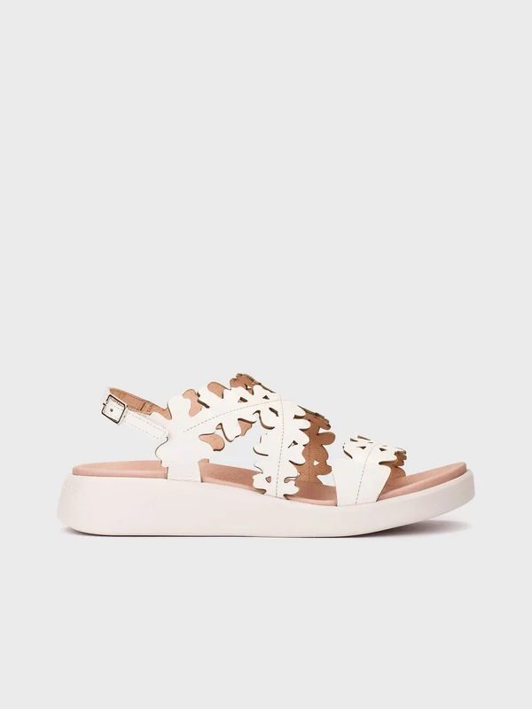 WONDERS Sandalo Con Zeppa Donna - C-6551 Bianco 40