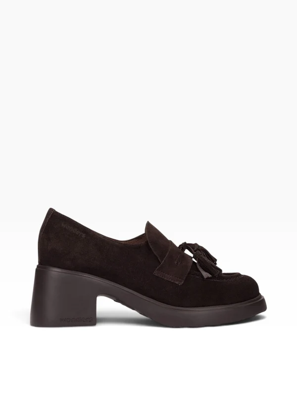 WONDERS Mocassino Con Tacco Donna - E-7141 Testa di Moro 39