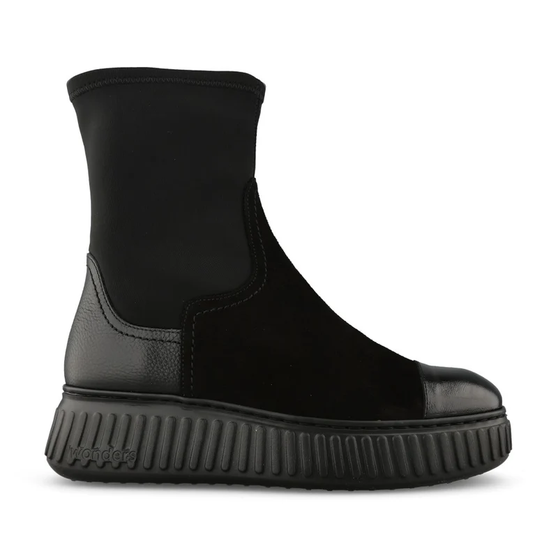 Wonders Ladies A-5207 Boot In Black 39 / Black