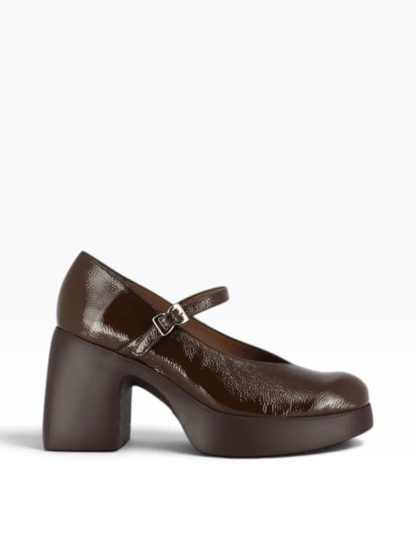 WONDERS Mocassino Tacco Alto Donna - H-49100 Marrone 38