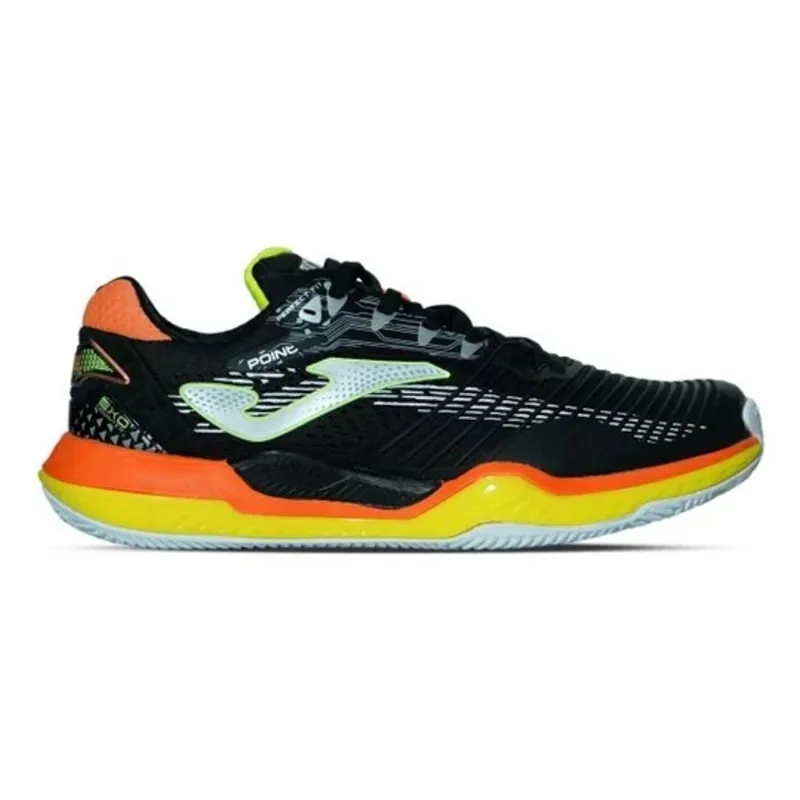 Tênis Joma Point Masculino Clay Preto e Laranja
