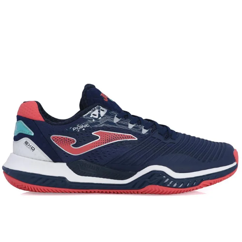 Tênis Joma Point Clay - Saibro - Marinho Rosa e Branco