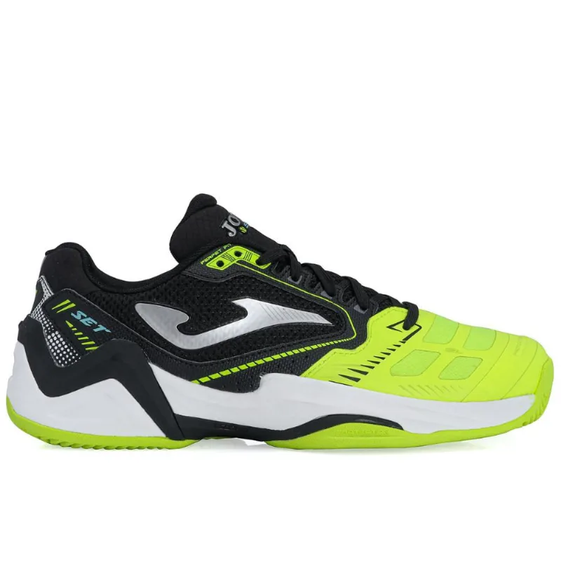 Tênis Joma Set Clay - Saibro - Preto e Amarelo
