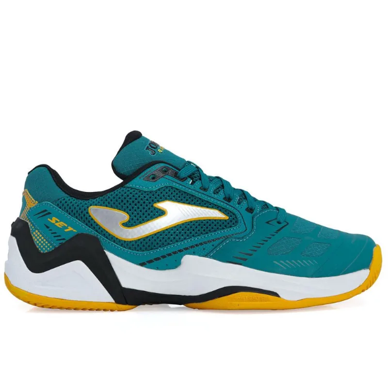 Tênis Joma Set Clay - Saibro - Verde Branco e Laranja