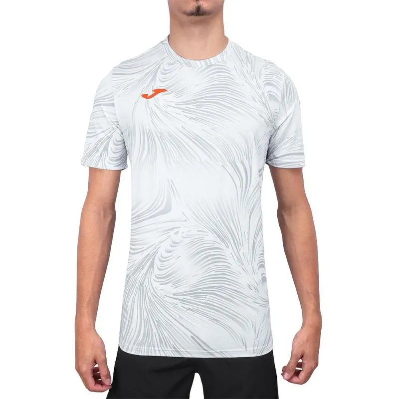 Camiseta Joma Challenge Branca e Cinza