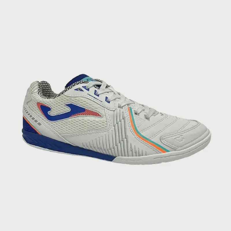 Chuteira Joma Dribling Futsal - Branco E Azul