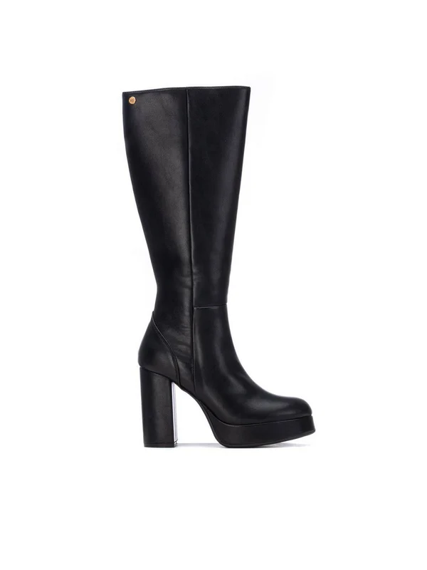 XTI Stivale Tacco Alto Donna - 142179 Nero 35