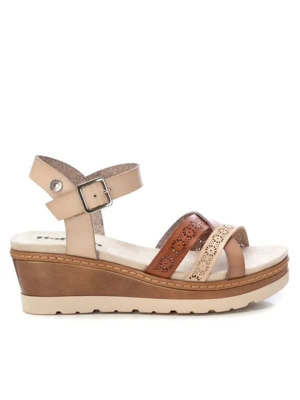 REFRESH Sandalo Con Zeppa Donna - 172682 Beige 38