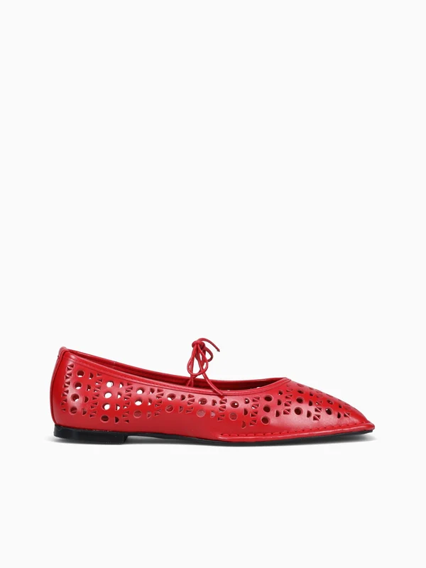 Sway Slit Red Leather Red / 40 / M
