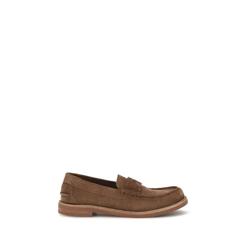 Pedro García Brown Suede Leather Slip-On Loafers EU38.5/US8.5