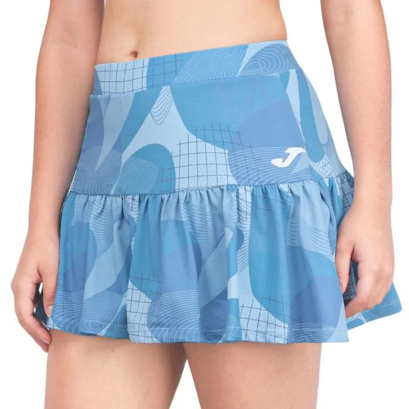 Saia Shorts Joma Lady Challenge Estampada Azul