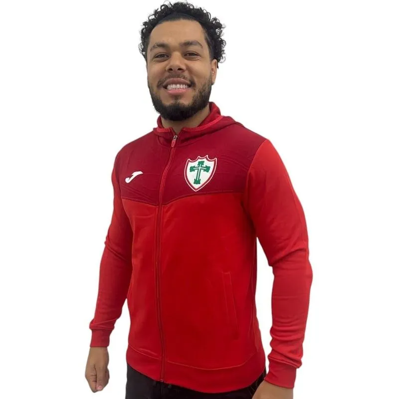 Jaqueta Portuguesa Joma Viagem Capuz Vermelha G