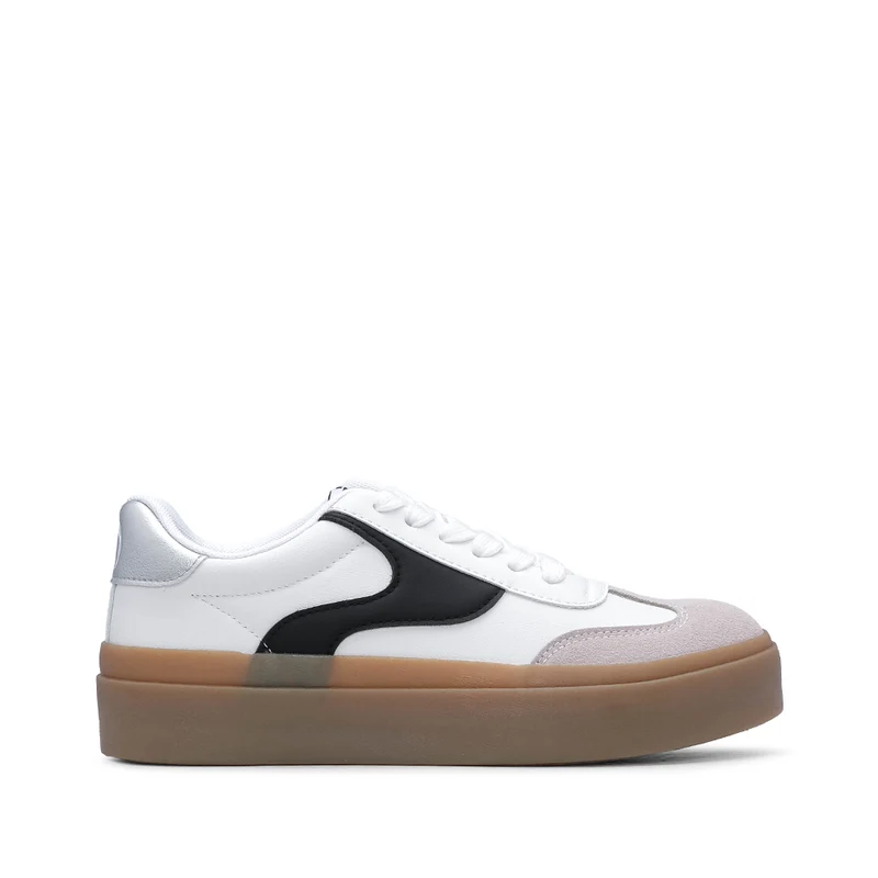 Sapatilha Casual Mulher Branco E Preto 39