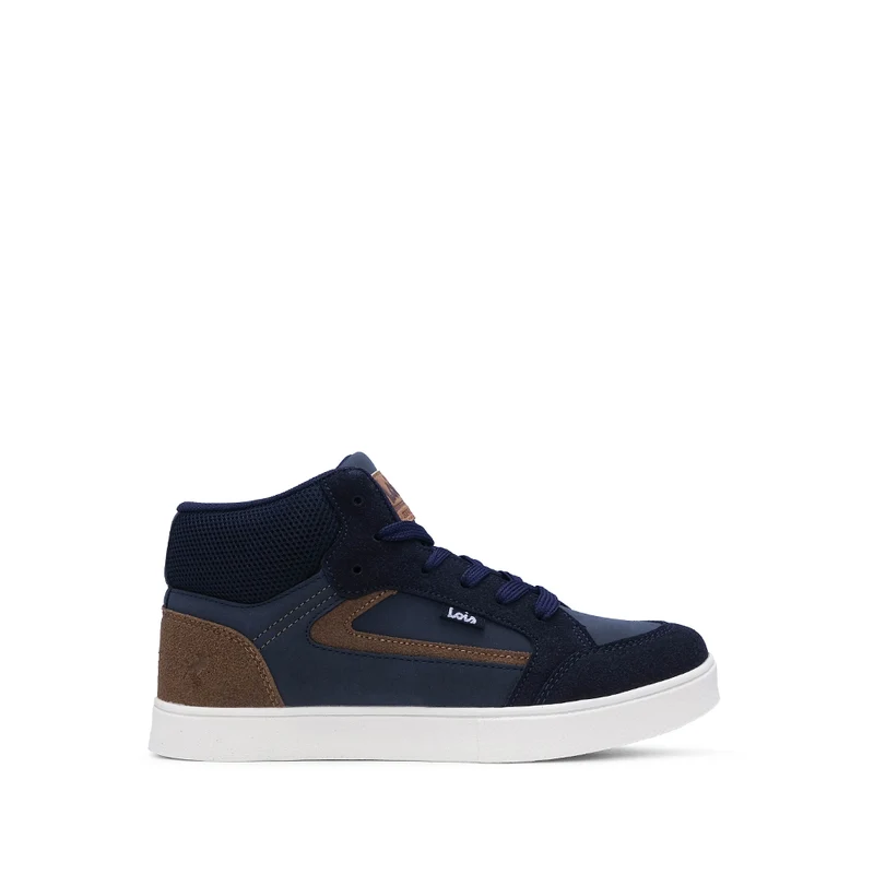 Botim Casual Criança Pele Azul Marinho 32