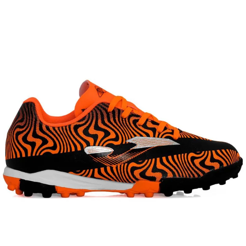 Chuteira Joma Society Evolution Junior Laranja e Preto