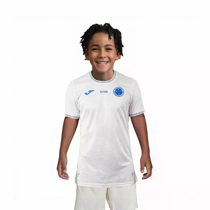 Camisa Joma Cruzeiro Futsal 25 Infantil S/Nº 12 / Branco