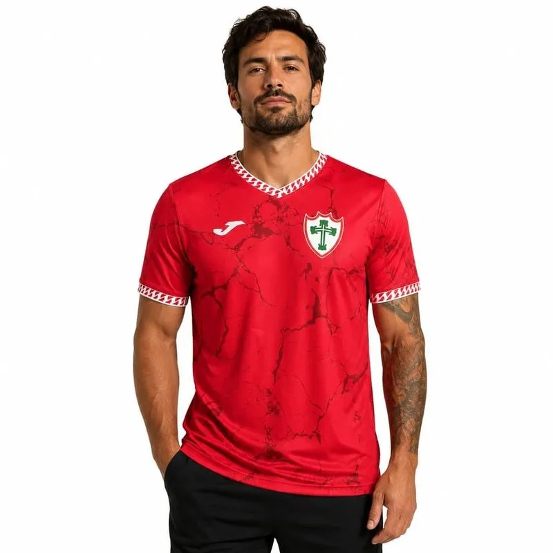 Camisa Portuguesa Joma Gold VII Vermelho/Branco M