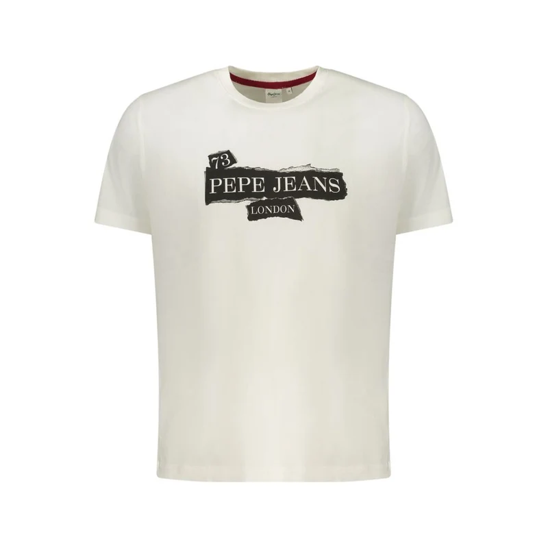 Pepe Jeans White Cotton Men T-Shirt XXL
