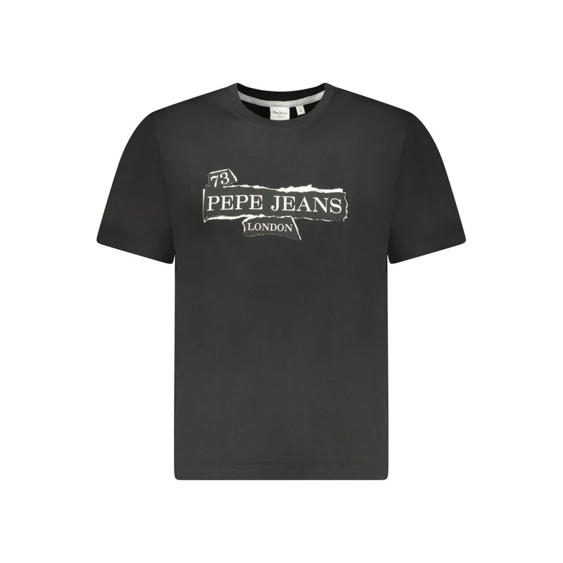 Pepe Jeans Black Cotton Men's T-Shirt L