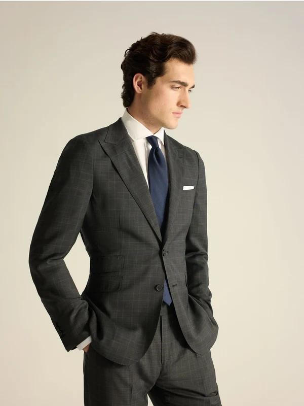 Americana traje principe de gales gris 54 / GRIS