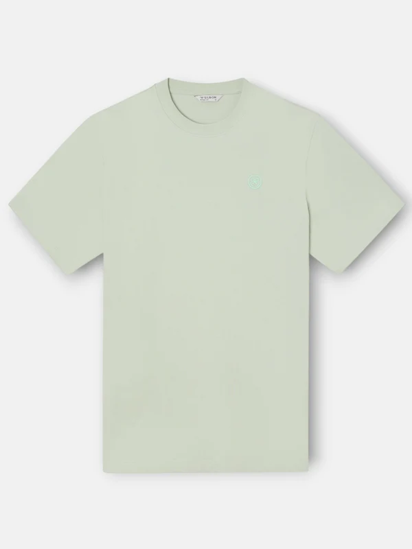 Camiseta logo smile verde claro M / VERDE