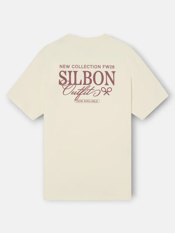 Camiseta silbon outfits crema XXS / BEIGE