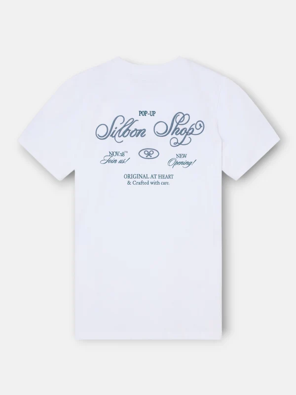 Camiseta silbon shop blanca L / BLANCO