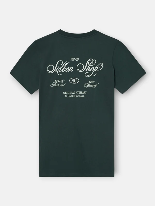 Camiseta silbon shop verde oscuro XXL / VERDE