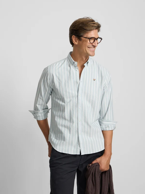 Camisa sport oxford raya ancha verde 4XL / VERDE