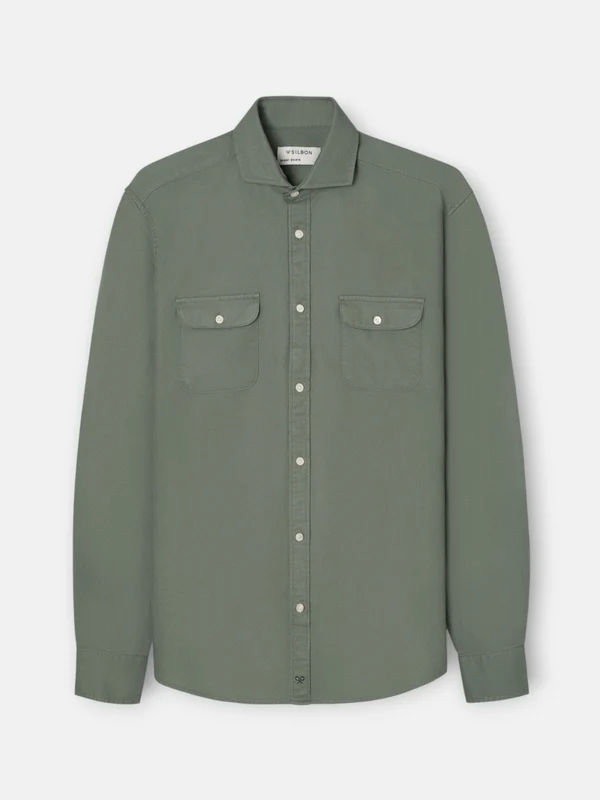 Camisa sport structure bolsillos verde XL / VERDE