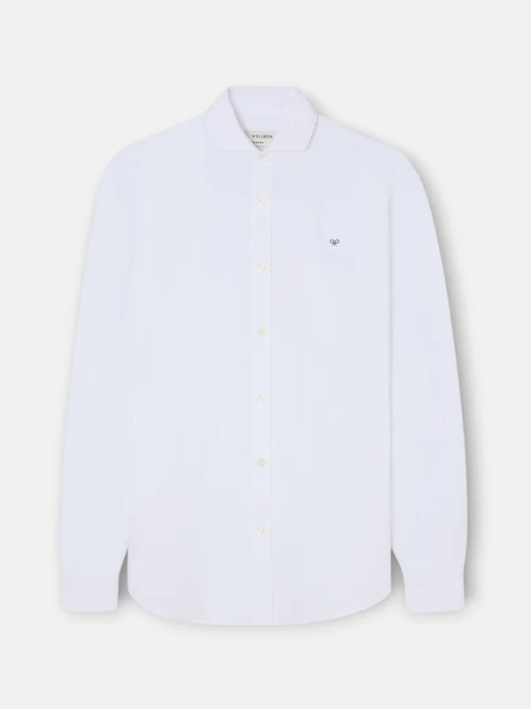 Camisa sport espiga blanca XXS / BLANCO