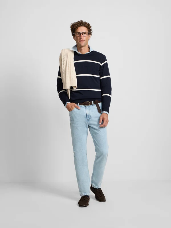Pantalon jeans style azul claro 46 / AZUL
