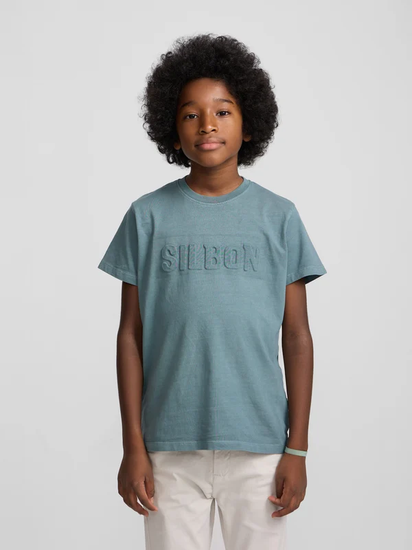 Camiseta kids garment dye verde 4 / VERDE
