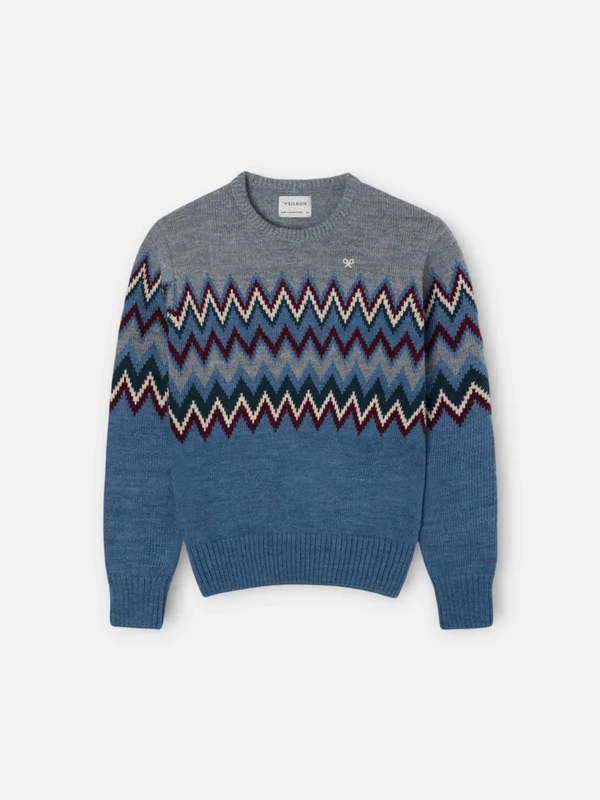 Jersey kids motivos azul indigo 2 / AZUL MARINO