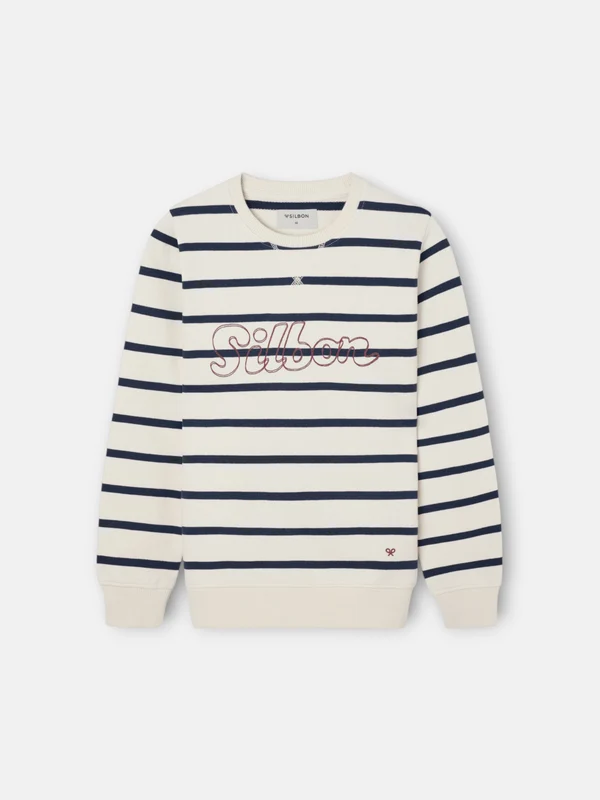 Sudadera kids raya fina stitching azul marino 4 / AZUL MARINO